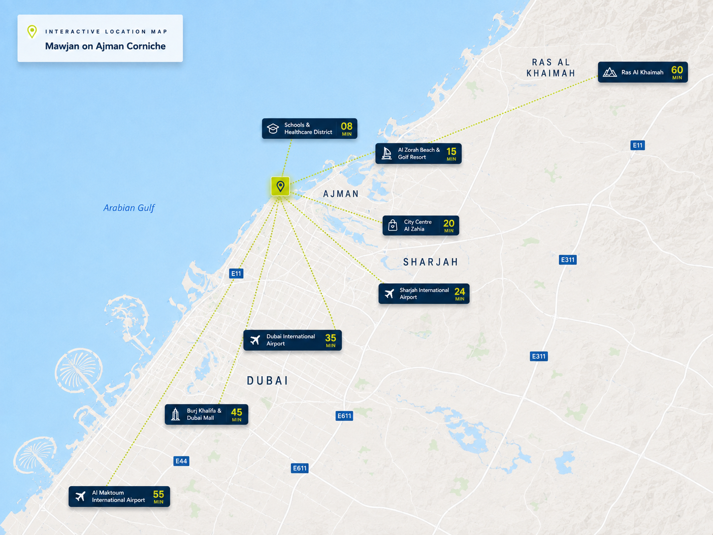 Mawjan location and nearby destinations